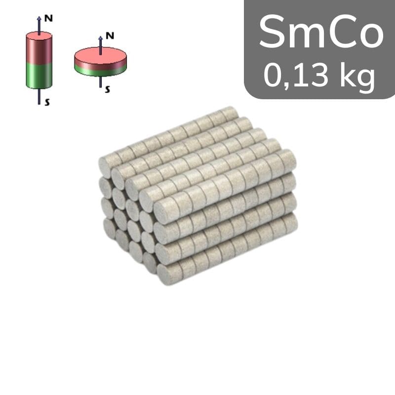 Disque magnétique SmCo Ø 3 mm / hauteur 1,5 mm