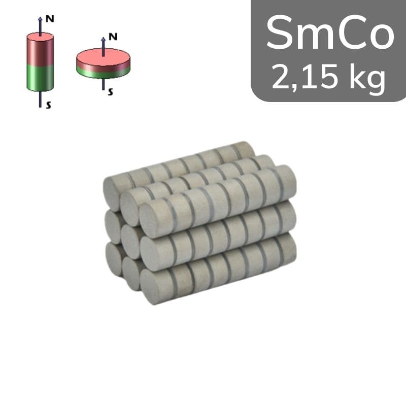 Disque magnétique SmCo Ø 10 mm / hauteur 6 mm