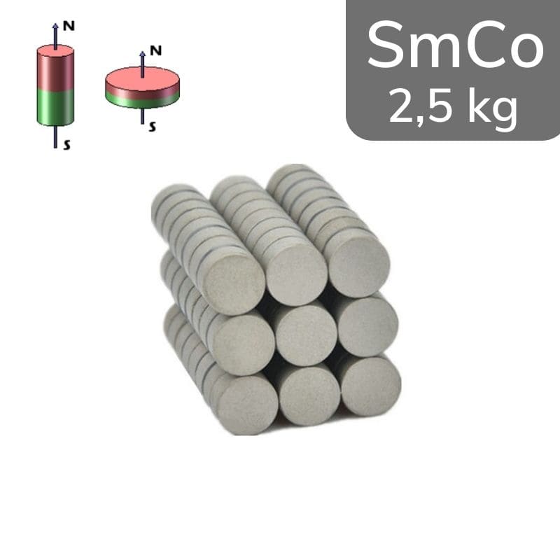 Disque magnétique SmCo Ø 10 mm / hauteur 8 mm