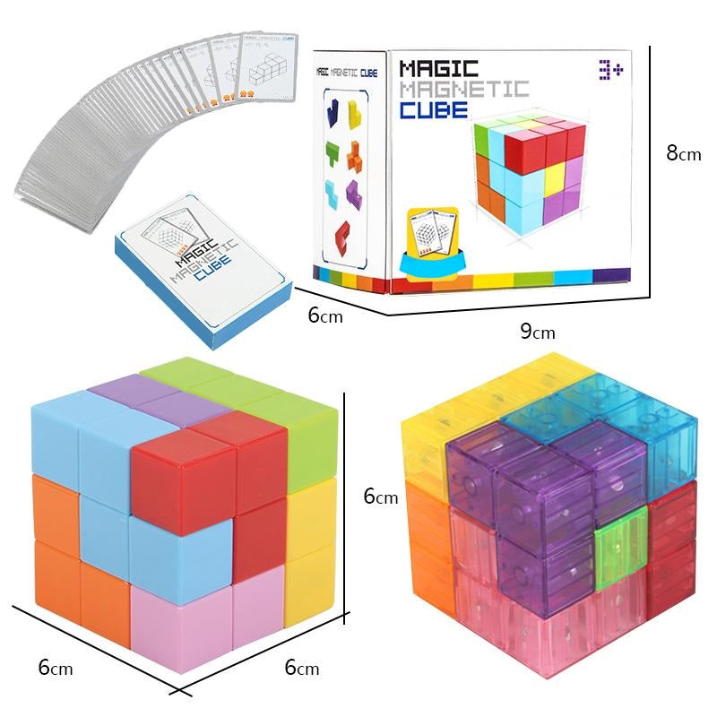Cube magnétique et magique pour enfants