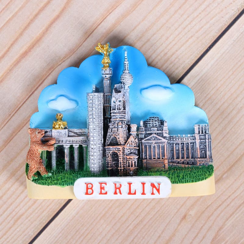 Aimants de réfrigérateur souvenir touristique, Allemagne, Berlin