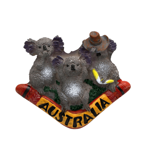 Magnet frigo triple koalas - Australie 1 - magnet frigo Océanie - Univers Magnétique