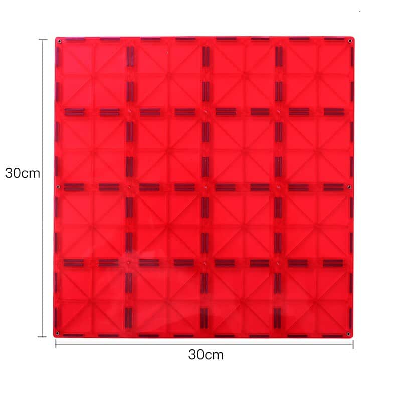 bloc magnétique plateforme carrée XXL rouge