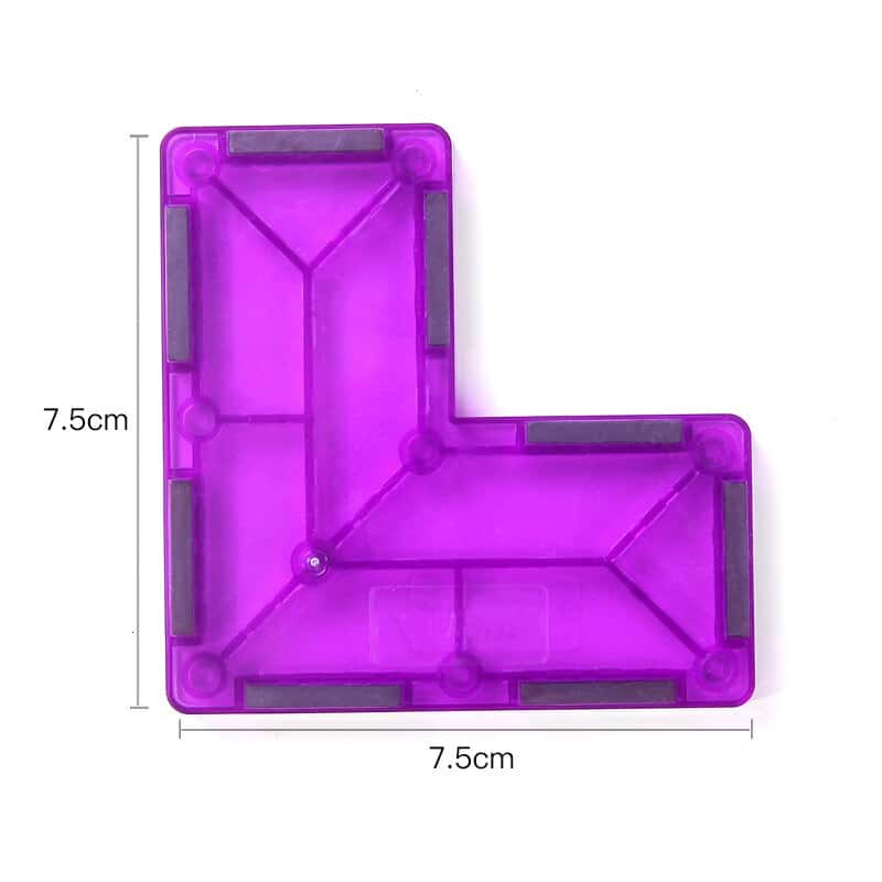 bloc coin violet rose bloc magnétique pièce aimantée pour jeu de construction