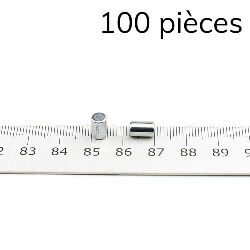 Cylindre magnétique néodyme Ø 5 mm / hauteur 8 mm 1 - Univers Magnétique