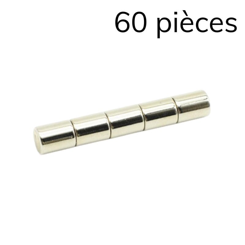 Cylindre magnétique néodyme Ø 8 mm / hauteur 10 mm 1 - Univers Magnétique