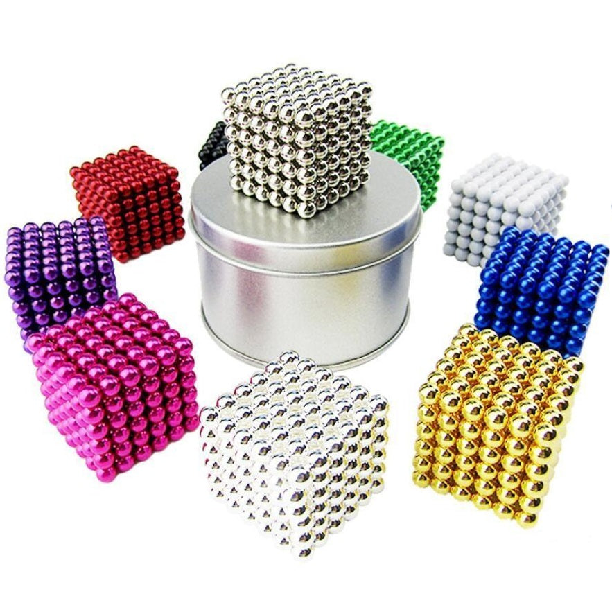 Neocube Rouge Ø 5mm Billes magnétiques en néodyme, 216 pieces