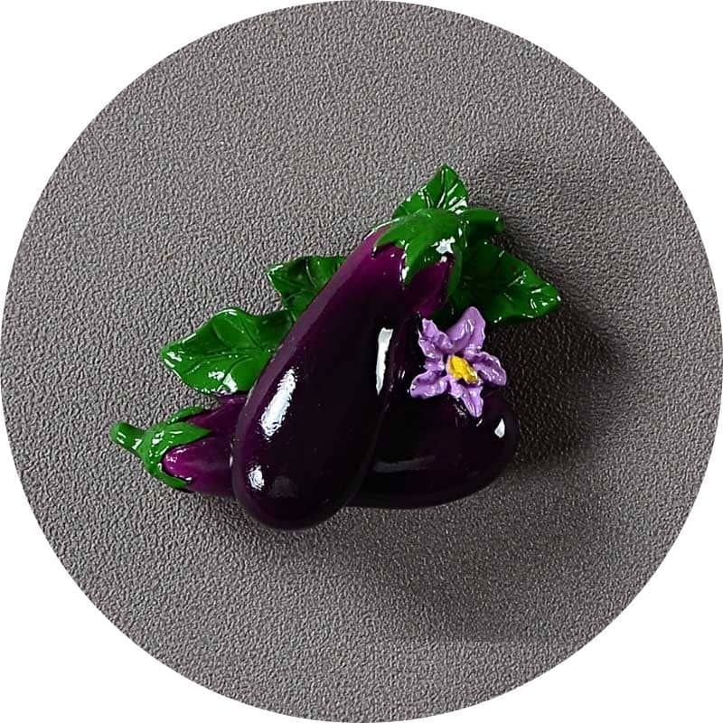 magnet frigo aubergine noire