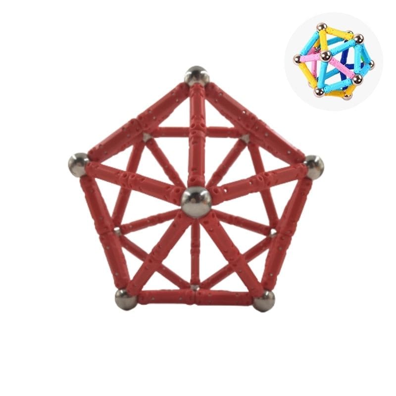 icosaèdre en bâtonnets magnétiques - univers magnétique