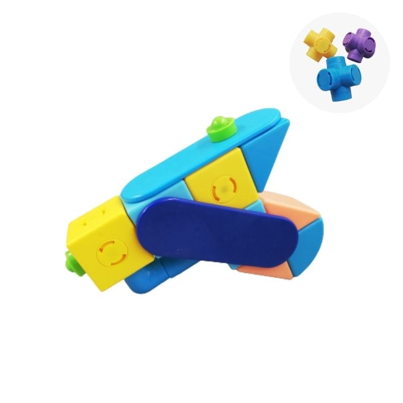 mini pistolet de poche magnétique avec blocs de construction pour enfants - univers magnétique