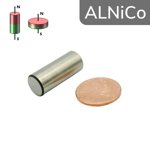 Cylindre magnétique AlNiCo Ø 10 mm - hauteur 24 mm