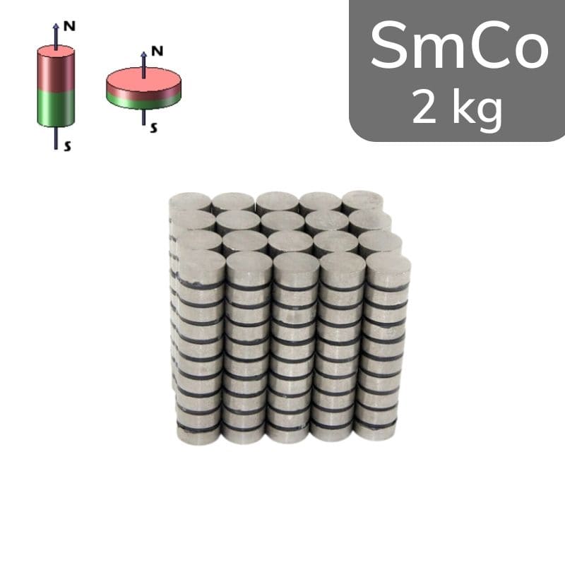 Disque magnétique SmCo Ø 12 mm / hauteur 4 mm
