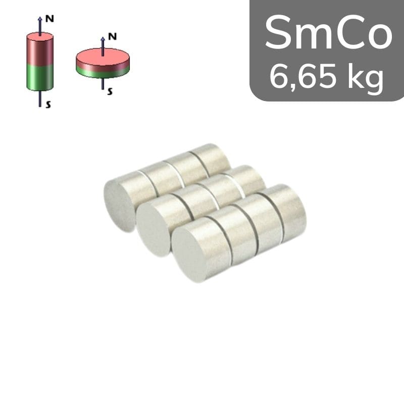 Disque magnétique SmCo Ø 18 mm / hauteur 10 mm