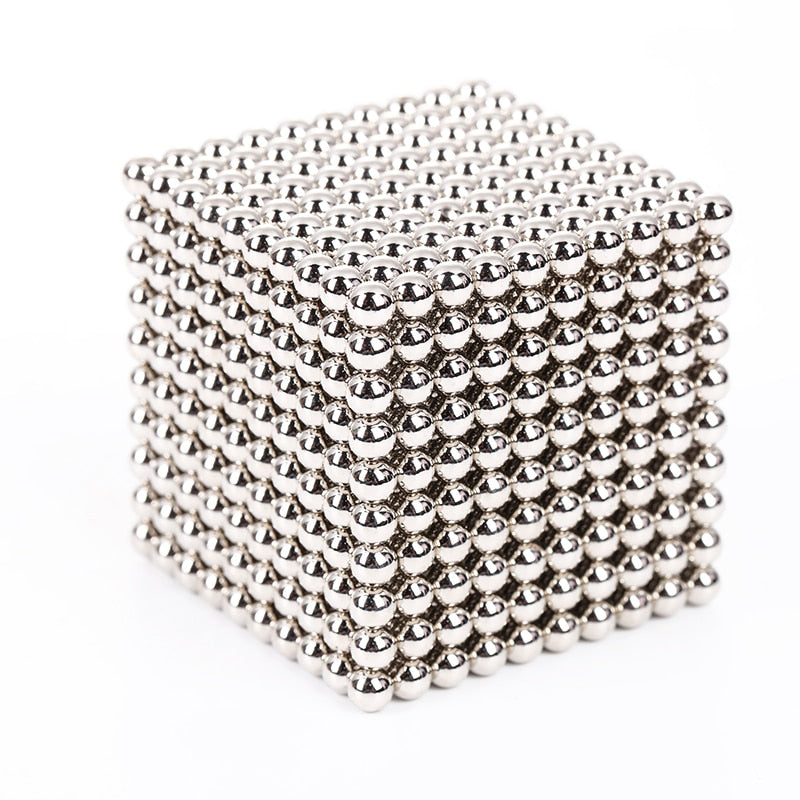 jeux magnetiques de construction neocube neoballs nickel argent 1000 billes magnétiques aimantées enfant buckyballs buckycube