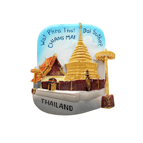 Magnet frigo Bouddha d'or - Thaïlande - magnet frigo sur l'Asie - Univers Magnétique