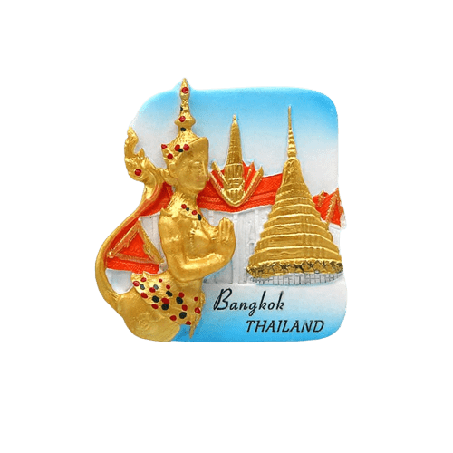 Magnet frigo Golden Buddha 2 - Thaïlande - magnet frigo sur l'Asie - Univers Magnétique