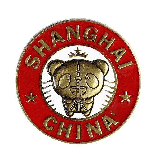 Magnet frigo Shanghai panda - Chine - métallisé - magnet frigo sur l'Asie - Univers Magnétique