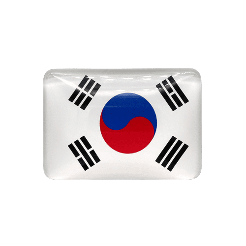 Magnet frigo drapeau coréen - Corée du Sud - magnet frigo sur l'Asie - Univers Magnétique