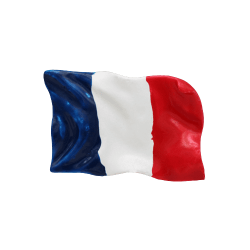 Magnet frigo drapeau français - France - 1 - Magnet frigo sur l'Europe - Univers Magnétique