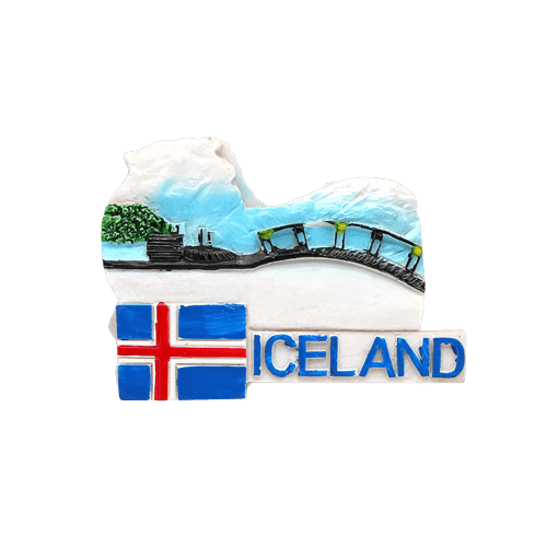 Magnet frigo souvenirs Islande - 1 - Magnet frigo sur l'Europe - Univers Magnétique