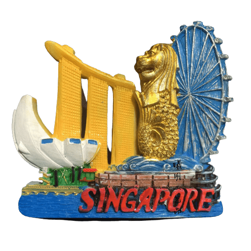 Magnet frigo souvenirs Singapour 1 - magnet frigo sur l'Asie - Univers Magnétique