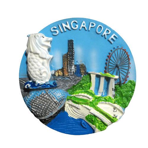 Magnet frigo souvenirs Singapour 5 - magnet frigo sur l'Asie - Univers Magnétique