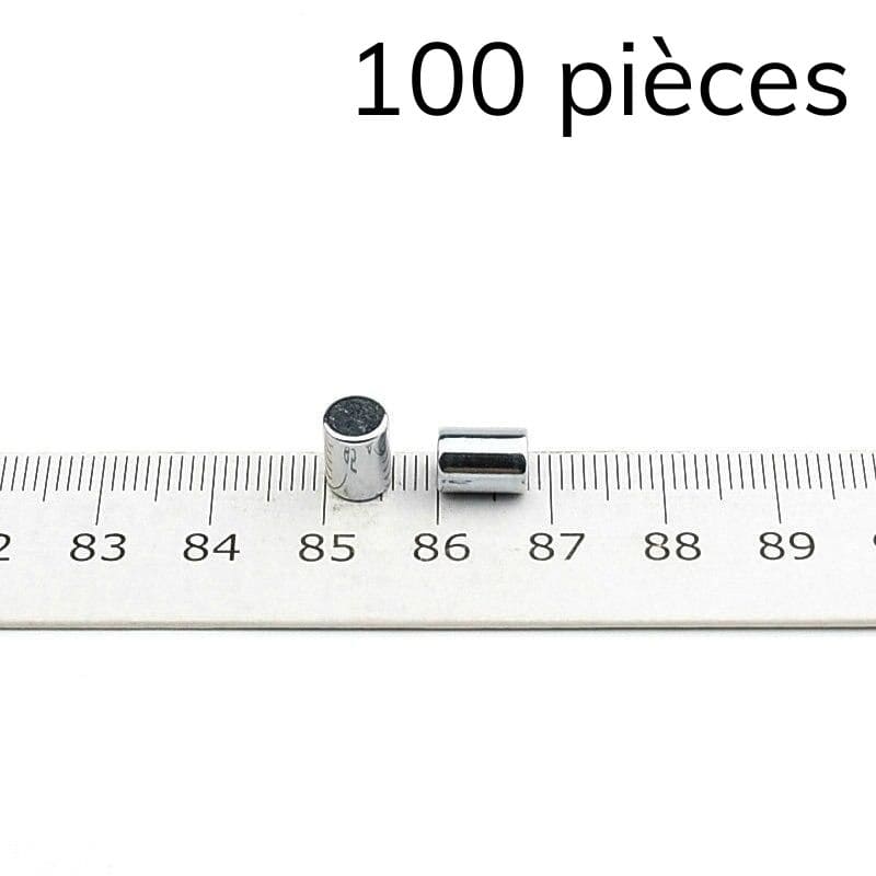 Cylindre magnétique néodyme Ø 6 mm / hauteur 8 mm 1 - Univers Magnétique