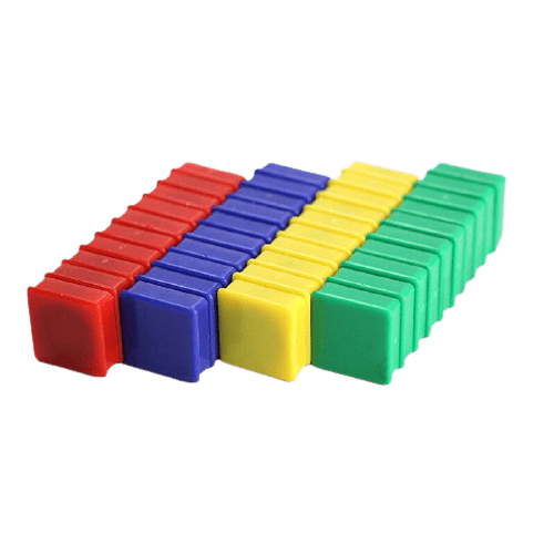 Boutons magnétiques carrés pour frigo 10 pièces 1 - Univers Magnétique