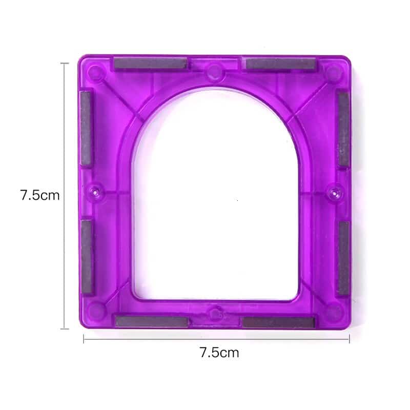 bloc magnétique en forme de fenêtre violette