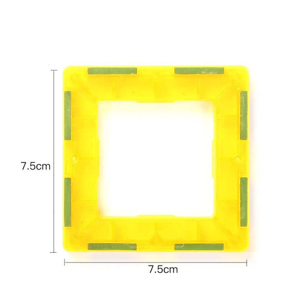 bloc carré creux jaune bloc magnétique