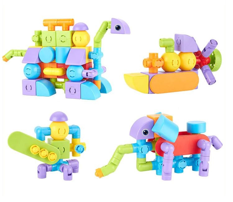 blocs de construction jouets magnétique aimants garçon filles enfant blocs magnétique cartoon jeux magnétiques