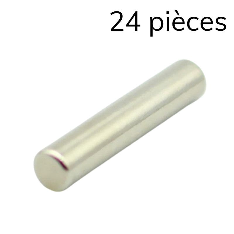 Cylindre magnétique néodyme Ø 6 mm / hauteur 30 mm 1 - Univers Magnétique