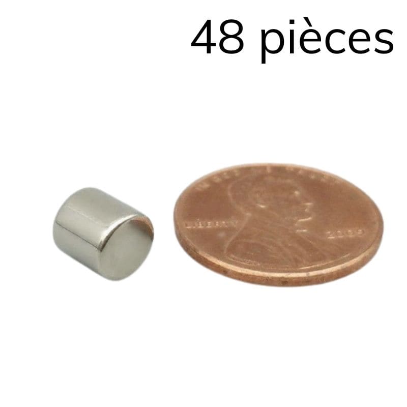 Disque magnétique néodyme Ø 6,35 mm / hauteur 6,35 mm 1 - Univers Magnétique