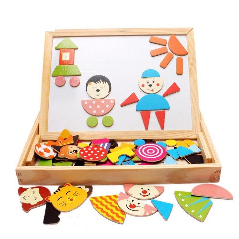 puzzle magnétique casse-tête puzzle magnétique enfant reconnaissance des formes et des couleurs  amélioration des facultés intellectuelles