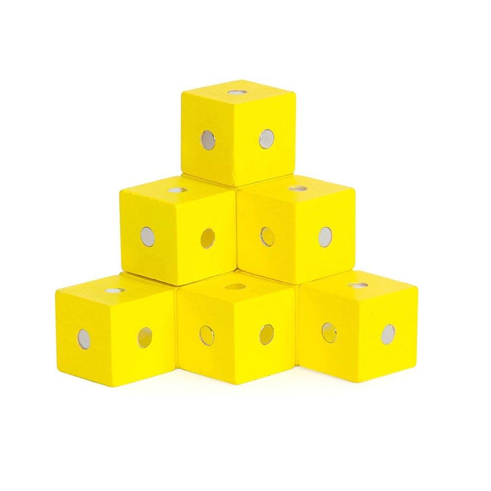 jeu magnétique de construction univers magnétique blocs de construction jaune jeux aimantés