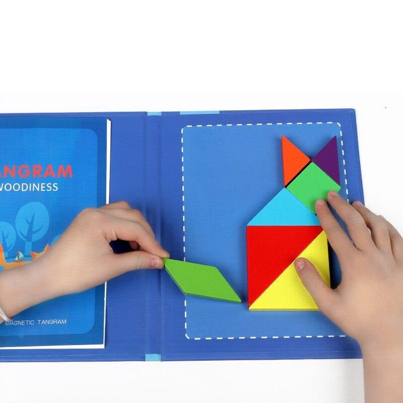 Puzzle magnétique tangram pour enfants - Univers Magnétique