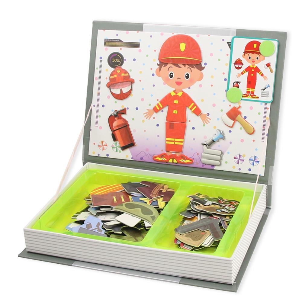 Jouet Puzzle en magnétique pour Enfants, Montessori Puzzle Enfant Quiet  Book,Jouet éducatif précoce,Livre de Puzzle Assorti, Jeu de Puzzle  Interactif,Puzzle Enfant 2 3 4 Ans?Animal?