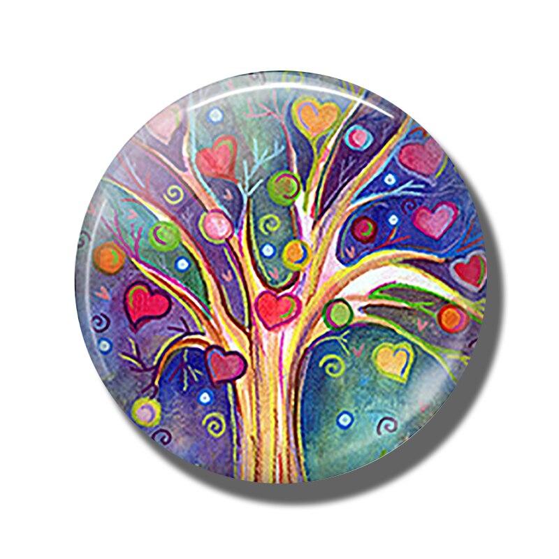 magnet frigo arbre multicolore