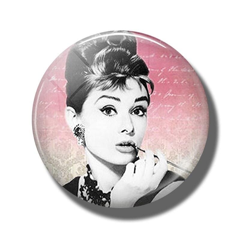 magnet frigo Audrey Hepburn actrice britannique