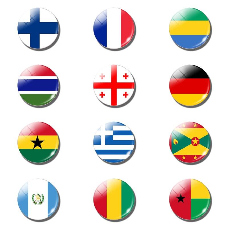 Magnet frigo drapeau pays du monde x12