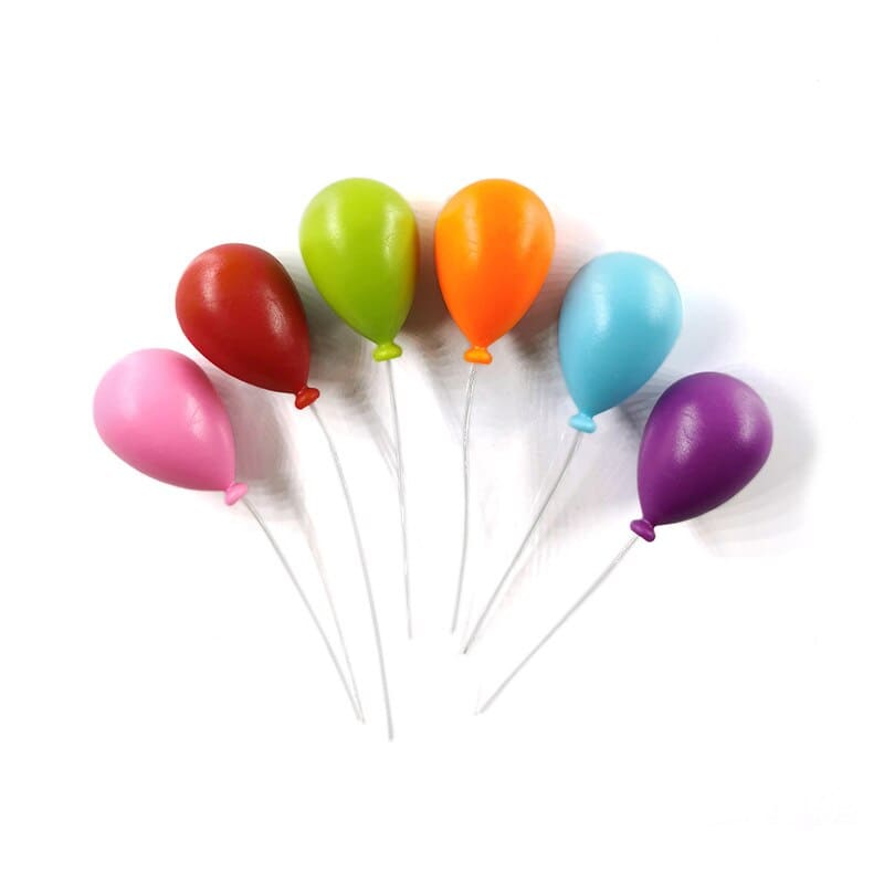 magnets frigo ballons de baudruche, ballons festifs colorés