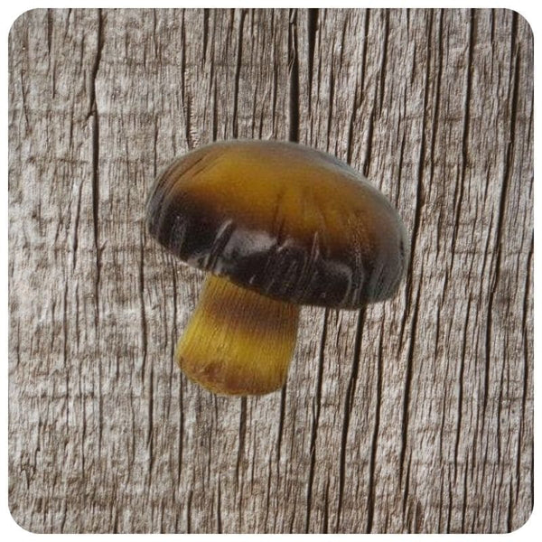magnet frigo en forme de champignon marron