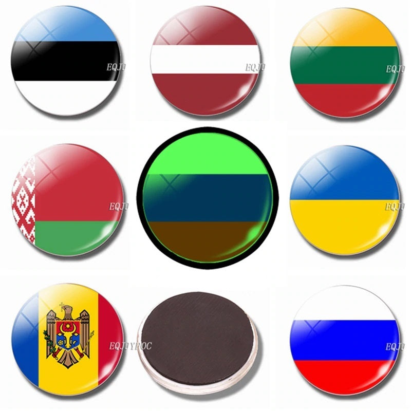 magnet frigo drapeau pays d'Europe de l'Est slaves