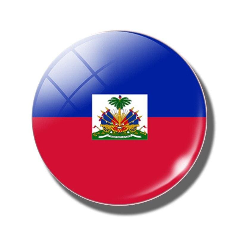 magnet frigo drapeau d'Haïti 