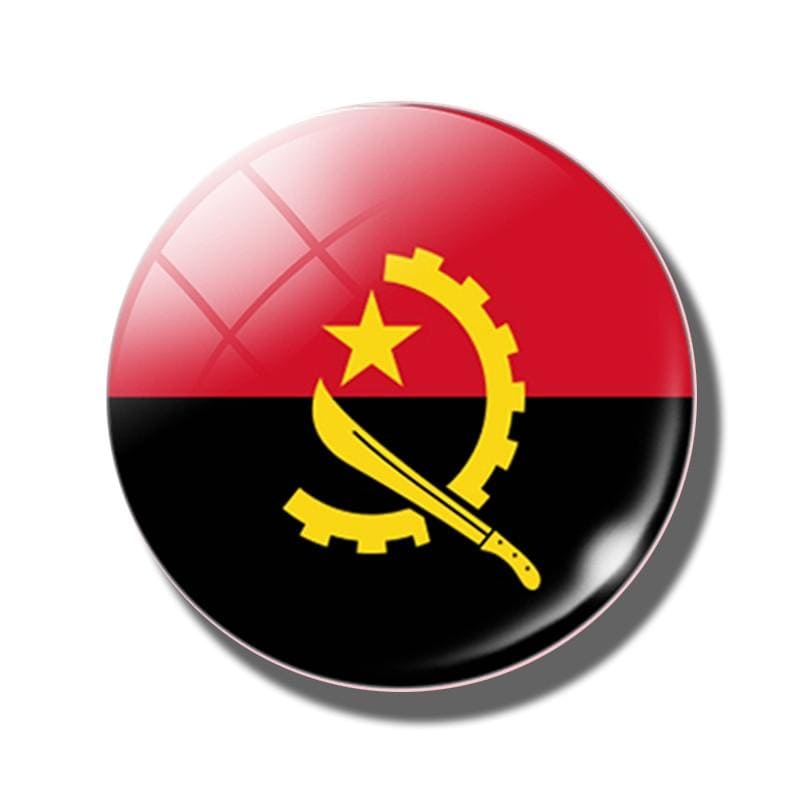 magnet frigo drapeau de l'angolais drapeau angolais