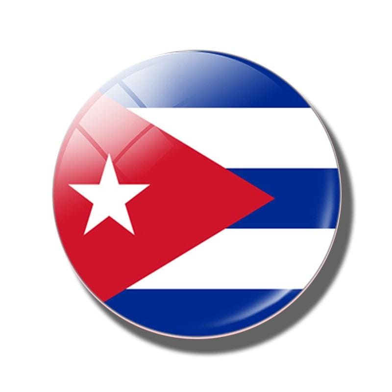aimant frigo drapeau de cuba magnet drapeau cubain
