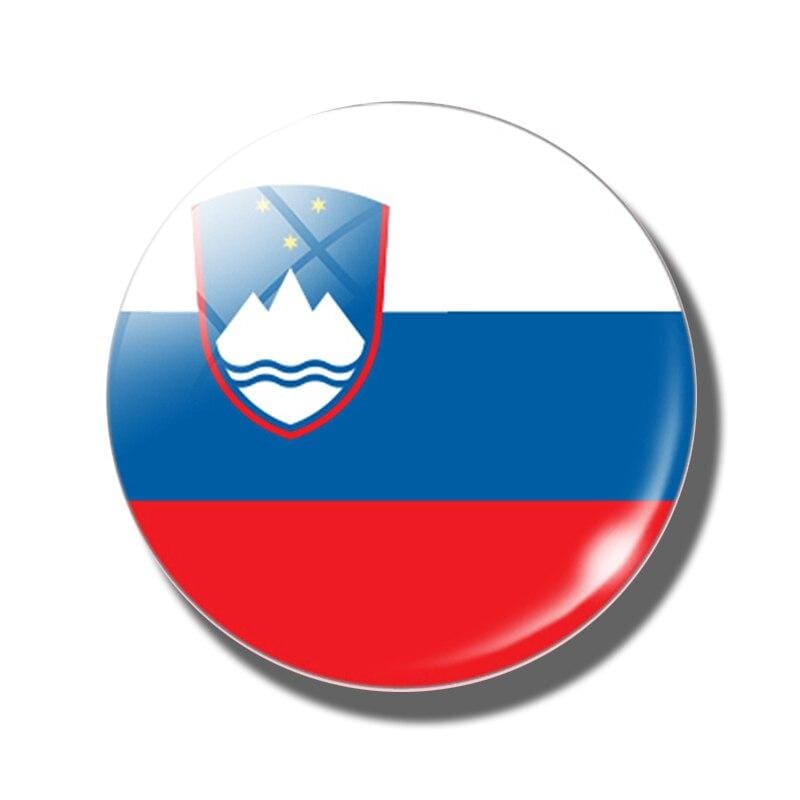 magnet frigo drapeau de la slovénie slovène