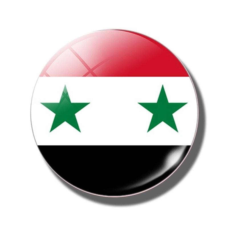 magnet frigo avec le drapeau de la syrie