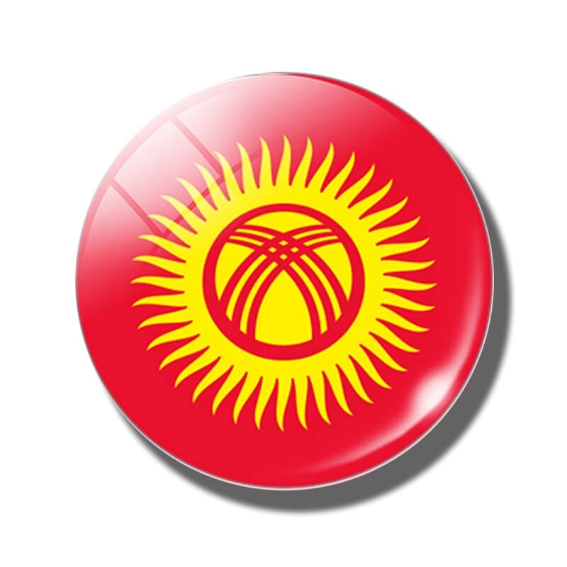 magnet frigo drapeau du kirghizistan