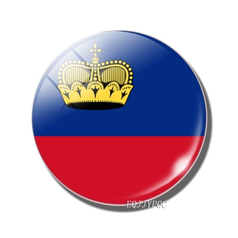 magnet frigo drapeau du Liechtenstein 